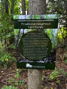 Land Acknowledgement Sign